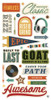 3 Pack - Simple Stories Foam Stickers-Rustic Legend - 5A003JRF-1HDZS