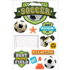 3 Pack - Paper House 3D Stickers 4.5"X7.5"-Soccer Champ - STDM260E