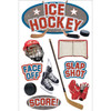 3 Pack - Paper House 3D Stickers 4.5"X7.5"-Ice Hockey - STDM0126