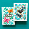 Simon Hurley create. Clear Stamps 6"X9"-Blooming Butterflies - 5A003MMV-1HJ43