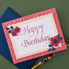 Spellbinders Press + Foil Plate-Upright Italic Happy Birthday - 5A003LHB-1HGS6