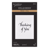 Spellbinders Press + Foil Plate-Upright Italic Thinking of You - 5A003LGX-1HGQJ - 810205711737
