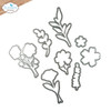 Elizabeth Craft Stamp And Die Set-Flower Scribbles - 5A003KTB-1HG8Z