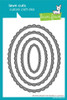 Lawn Cuts Custom Craft Die-Stitched Scalloped Oval Stackables AddOn - 5A003KFX-1HFWS - 783385669092