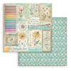 Stamperia Scrapbooking Double-Sided Paper Pad 8"X8" 10/Pkg-Daisy Art - 5A003K5B-1HFHB