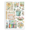 Stamperia A5 Washi Pad 8/Pkg-Daisy Art - 5A003K5G-1HFHN