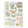 Stamperia A5 Washi Pad 8/Pkg-Daisy Art - 5A003K5G-1HFHN