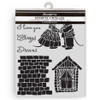 Stamperia Stencil 7.87"X9.84"-Family House And Mice - 5A003H60-1HC8C - 5993110049470