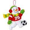Bucilla Felt Ornaments Applique Kits Set Of 4-Soccer Snow Day - 5A003MMH-1HJ3Z