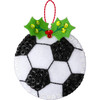 Bucilla Felt Ornaments Applique Kits Set Of 4-Soccer Snow Day - 5A003MMH-1HJ3Z