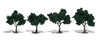 Woodland Scenics 2"-3" Trees 4/Pkg-Dark Green - 5A003JBS-1HDMR