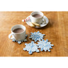 Diamond Dotz Diamond Art Coaster Kit 3.9"X3.9"-Snowflakes - 5A003JCX-1HDNQ