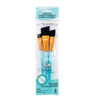 Crafter's Choice Black Taklon Brush Set 3/Pkg-Angular - 5A003J51-1HDCT - 090672364647