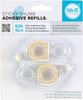 3 Pack - Sticky Thumb Permanent Adhesive Runner Refills 2/Pkg-.3"X8yd Each, For Use In RUN000 - RFL000 - 798304130676