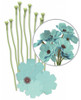 2 Pack - We R Crepe Paper Flowers Kit-Teal - CPF-42673