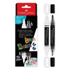 Faber-Castell Black Ed. Shake & Paint Acrylic Markers 2/Pkg-Black & White - 5A003JD5-1HDP7