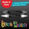 Faber-Castell Black Ed. Shake & Paint Acrylic Markers 2/Pkg-Black & White - 5A003JD5-1HDP7