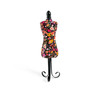Dritz Dress Form Pin Cushion-Black Floral - Z00380