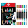 Faber-Castell Black Ed. Shake & Paint Acrylic Markers 6/Pkg-Metallic Colors - 5A003JDL-1HDPJ