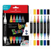 Faber-Castell Black Ed. Shake & Paint Acrylic Markers 6/Pkg-Classic Colors - 5A003JD4-1HDPB