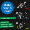 Faber-Castell Black Ed. Shake & Paint Acrylic Markers 6/Pkg-Classic Colors - 5A003JD4-1HDPB
