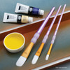 Crafter's Choice White Taklon Brush Set 3/Pkg-Oval - 5A003J5H-1HDCJ