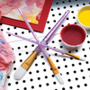 Crafter's Choice White Taklon Brush Set 3/Pkg-Oval - 5A003J5H-1HDCJ