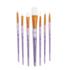 Crafter's Choice White Taklon Brush Set 7/Pkg-Oval - 5A003J5C-1HDCR