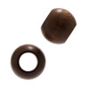 3 Pack - John Bead Euro Wood Beads Round Large Hole 20x16mm 9/pc-Dark Brown - 5A003MJ0-1HJ05