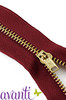 6 Pack - Avanti Brass Zipper 9"-Deep Claret - 5A003SF8-1HPZR