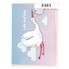 3 Pack - Crate Paper - Greeting Card - 5x7 - Baby-Stork - Foil - 5A002NKW-1GQ5C - 718813722438