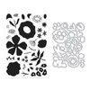 Hero Arts Stamp & Cut-Abstract Floral - 5A003SPC-1HP87
