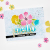 Hero Arts Cling Stamp 6"X6"-Friendly Type - 5A003SP1-1HP88