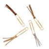 3 Pack - American Crafts Paper Clips 8/Pkg-Gold Silver Tassels - 5A002NFN-1GPRC