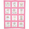 Jack Dempsey Stamped Nursery Quilt Blocks 12/Pkg-Highland Cows - 5A003T8N-1HQ3X