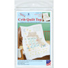 Jack Dempsey Stamped Crib Quilt Top-Peek-A-Boo Teddy - 5A003T8X-1HQ46 - 013155904574