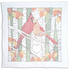 Jack Dempsey Stamped Theme Quilt Blocks 9"X9" 12/Pkg-Cardinals Theme - 5A003T8P-1HQ4G