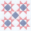 Jack Dempsey Stamped Quilt Blocks 18"X18" 6/Pkg-Stars - 5A003T93-1HQ4H