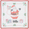 Jack Dempsey Stamped Theme Quilt Blocks 9"X9" 12/Pkg-Santa Claus Theme - 5A003T8P-1HQ4J