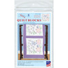 Jack Dempsey Stamped Quilt Blocks 18"X18" 6/Pkg-Flowers & Buterflies - 5A003T93-1HQ41 - 013155477900