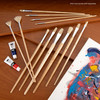 Royal & Langnickel White Bristle Long Handle Set-12pc- Variety Brush Set - 5A003T2V-1HPHG