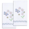 Jack Dempsey Stamped Decorative Hand Towels-Bee's & Butterfly - 5A003T8W-1HQ4T