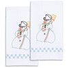 Jack Dempsey Stamped Decorative Hand Towels-Snowman - 5A003T8W-1HQ4V