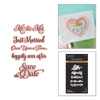 Spellbinders Press + Foil Plate & Die Set-Wedding Sentiments - 5A003T05-1HPCH