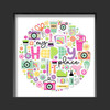 Doodlebug Design Shadow Box Insert Kit-Color Me Crafty - 5A003SMK-1HP5P