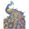 Diamond Dotz Diamond Facet Art Kit 8"X10" 4/Pkg-Neon Flock Peacock - 5A003T17-1HPFM
