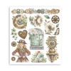 Stamperia Bundle: Scrapbooking Pad, Rub On Selection-Gardens of Time - 5A003N8V-1HJPB