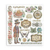 Stamperia Bundle: Scrapbooking Pad, Rub On Selection-Gardens of Time - 5A003N8V-1HJPB
