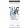 6 Pack - Sticko Alphabet Stickers-Black/Gold/Silver Futura - E5238396