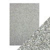 Craft Perfect Glitter Card A4 5/Pkg-Silver Screen - 9941E